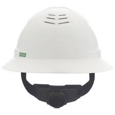 MSA V-GARD C1 FULL BRIM  HELMET WHITE