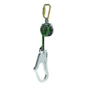 V-TEC Mini PFL, 6ft, (1.8m), Single Leg,  Aluminum Scaffold Hook, Steel Carabiner  (Top)